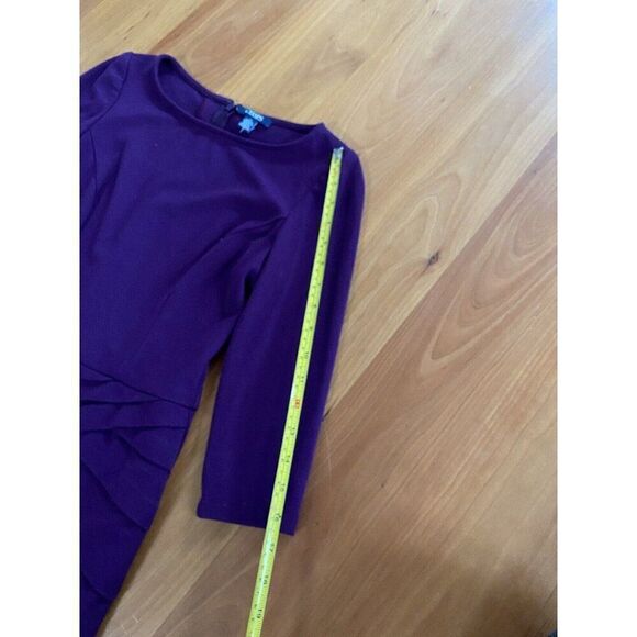 Chaps Dress Purple Sheath Mid Length 4P / 4 P - Picture 6 of 10